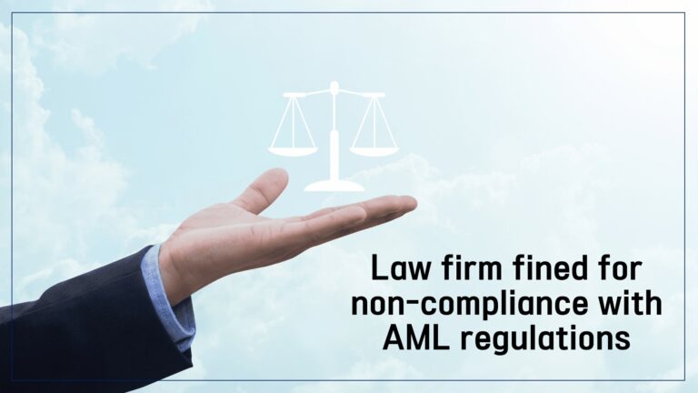 Law Firm is fined for non-compliance with AML regulations