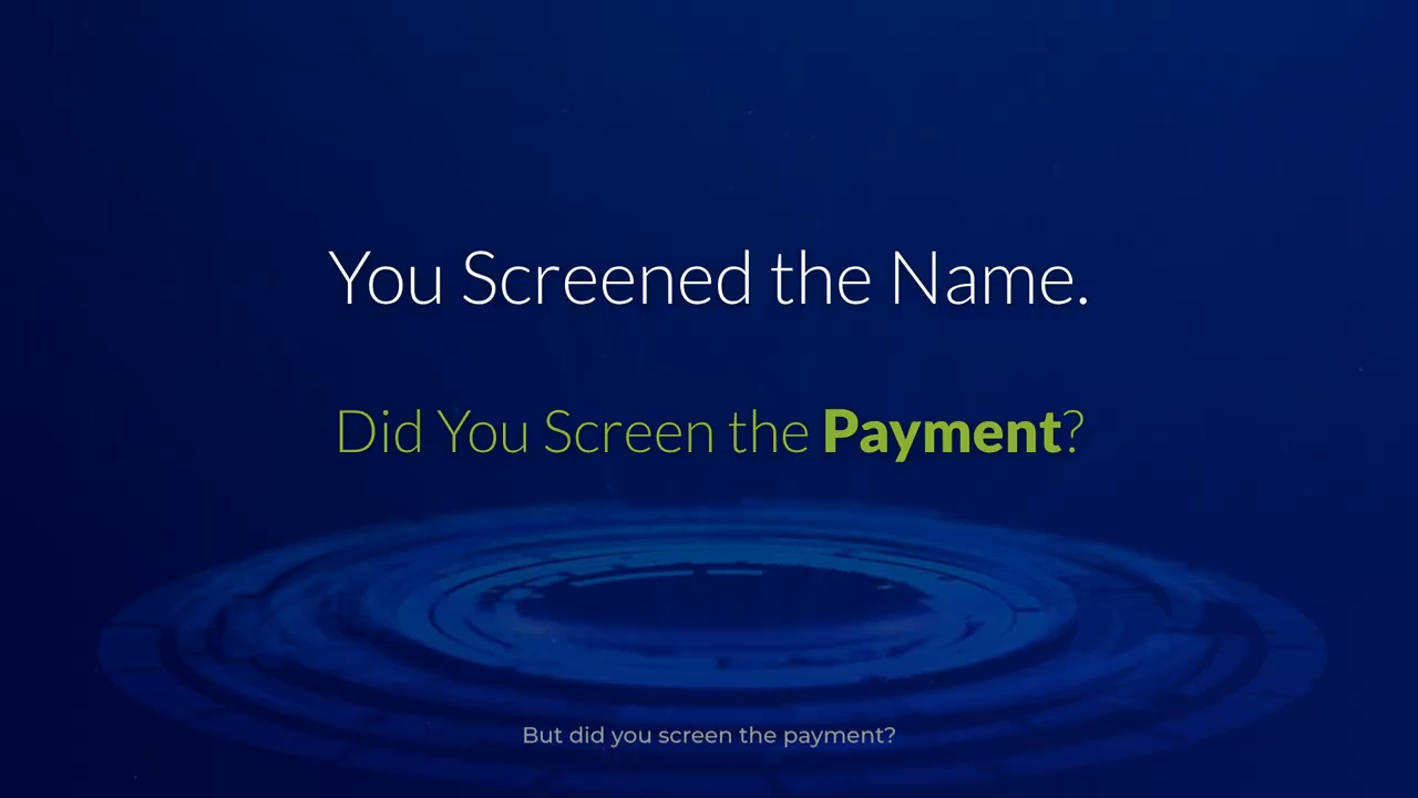 Did you screen the payment?